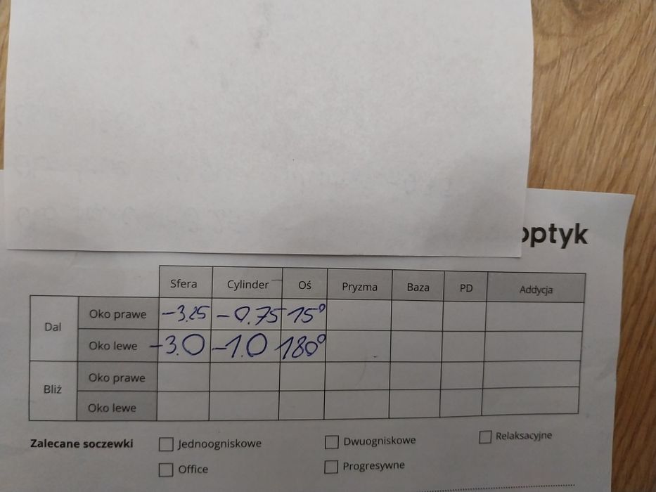 Okulary ,oprawy emporio Armani wraz ze szkłam plus etui i