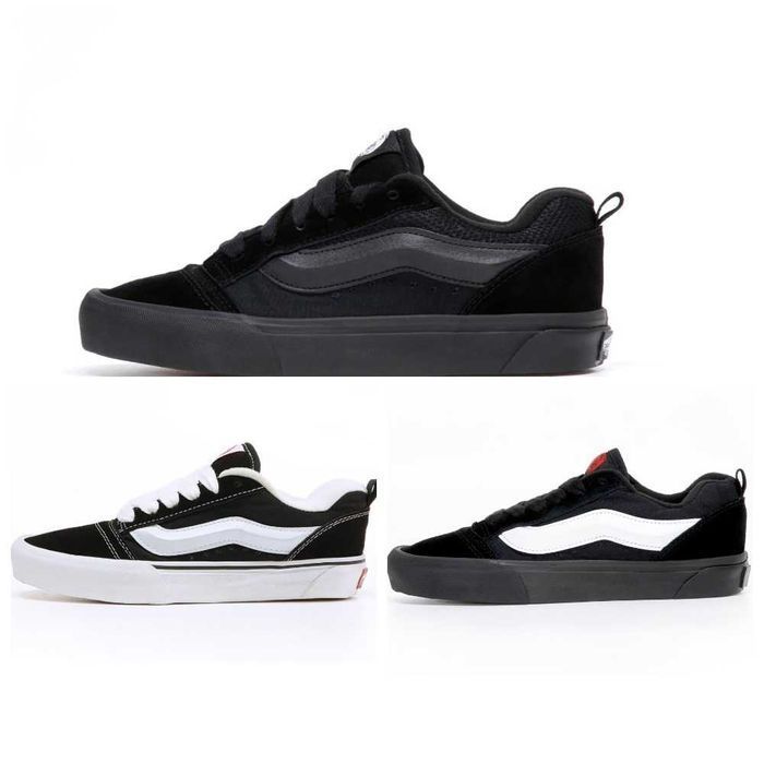 Женские / мужские кеды Vans KNU Skool Black White кроссовки ванс кеди