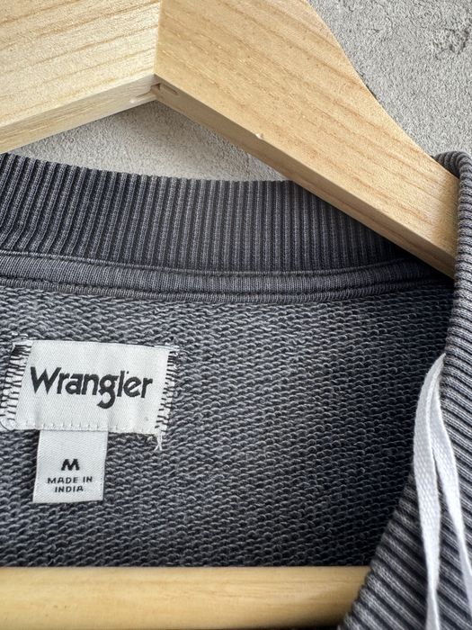 Oryginalna Bawełniana Bluza Damska Wrangler Szara z Nadrukiem M