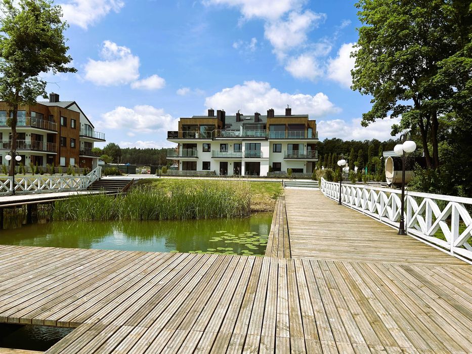 Apartament JUNO 7 nad jeziorem ,Mrągowo,Mazury,pomost ,prywatna plaża