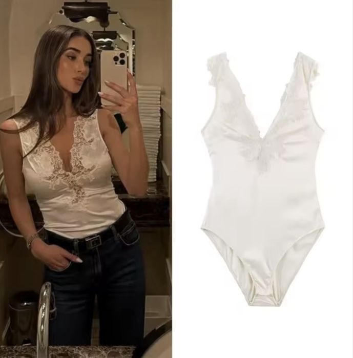Боді з кружевом  як zara.