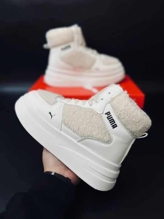 Ботинки Пума очень теплые / ботинки на высокой подошве пума женские