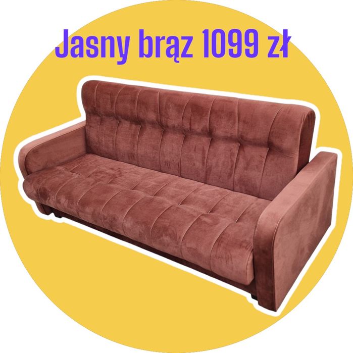 Wersalka z bokami REMEK, dostawa cała POLSKA. różne kolory