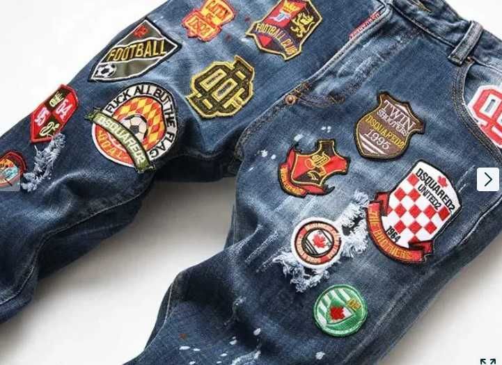 Męskie spodnie dżinsowe DSQUARED2 NOWOŚĆ Proudexl rozm L 32