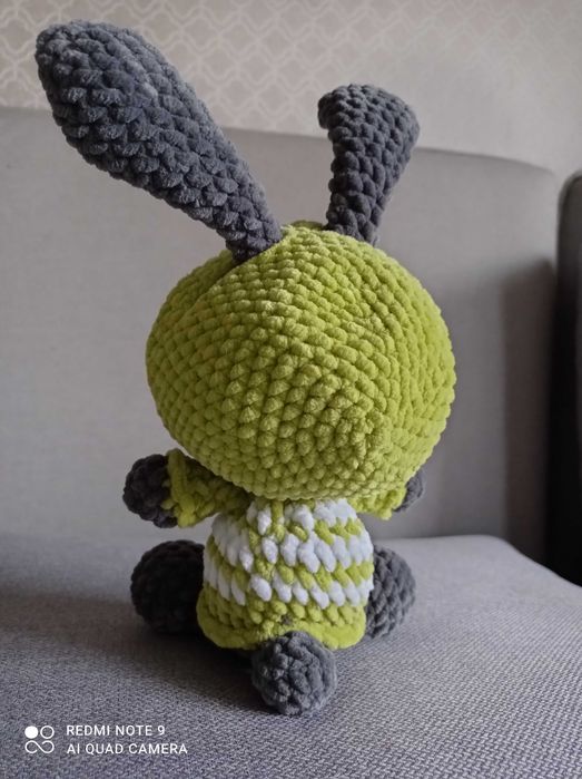 Maskotka królik hand made szydełko pluszowy