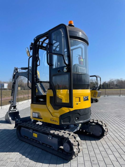 NEX N18 silnik KUBOTA minikoparka 3 łyżki szybko i złącze hydrauliczne