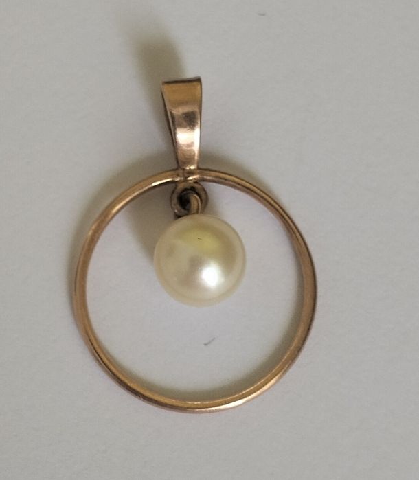 Золотая подвеска, кулон  СССР 583 проба