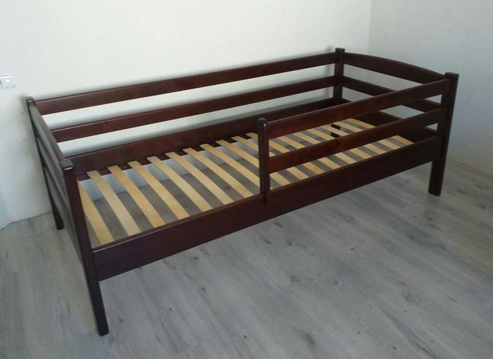 Ліжко дитяче підліткове односпальне з масиву дерева Ліза нота