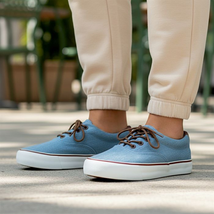 Trampki niskie damskie buty sportowe tenisówki jeansowe 6383 rozm. 36