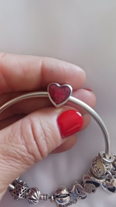 Conta pandora amo te em prata original