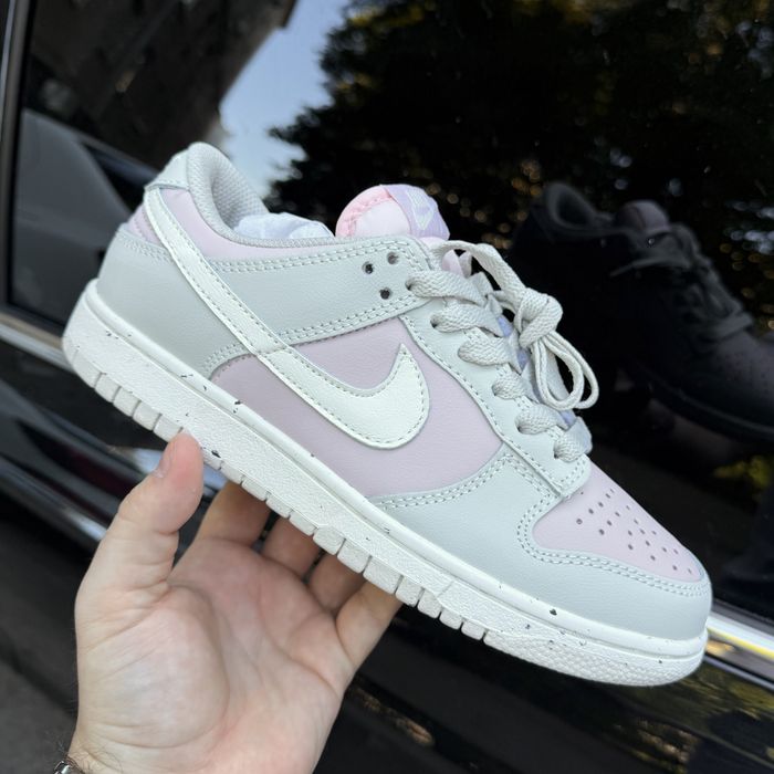 Жіночі кросівки Nike SB Dunk Pink Grey найк данк рожеві з сірим