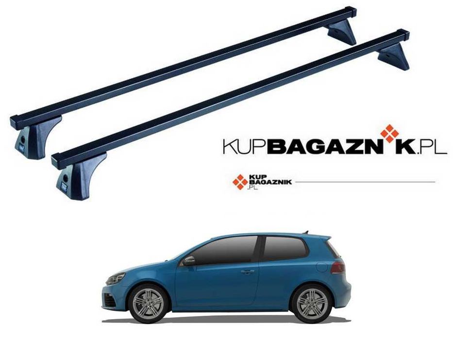 Bagażnik dachowy Volkswagen VW GOLF VI 6 2008 do 2012 bazowy belki