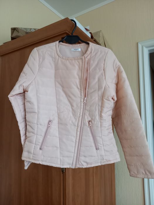 Pudrowy róż kurtka  ramoneska ocieplana Women rozmiar 40