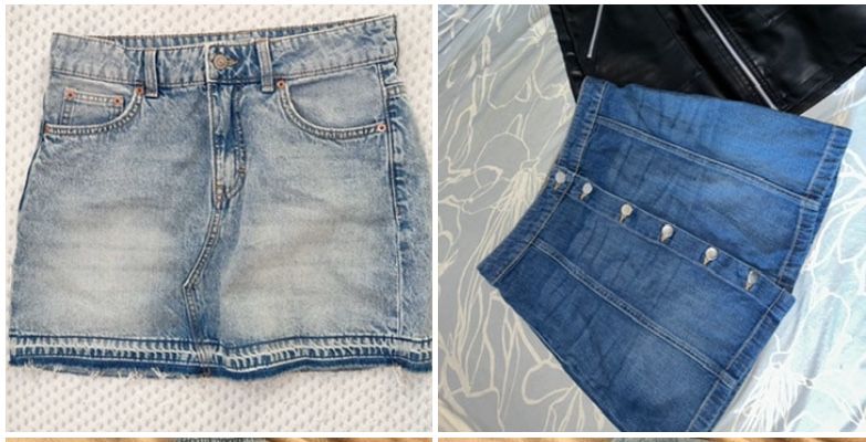 Spodnica jeansowa M h&m
