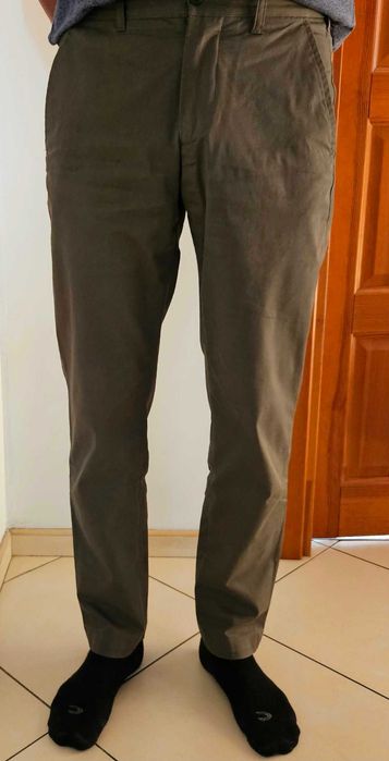 Spodnie męskie khaki Chinosy - Massimo Dutti - 32/32