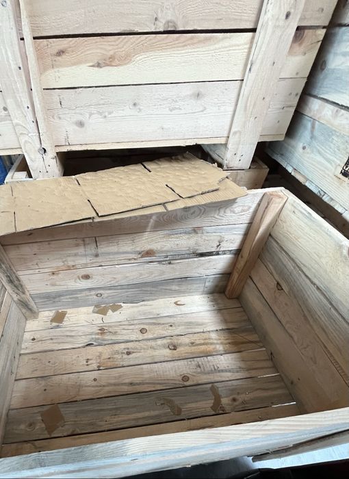 Solidne Drewniane Skrzynie Transportowe Ogrodowe Magazynowe