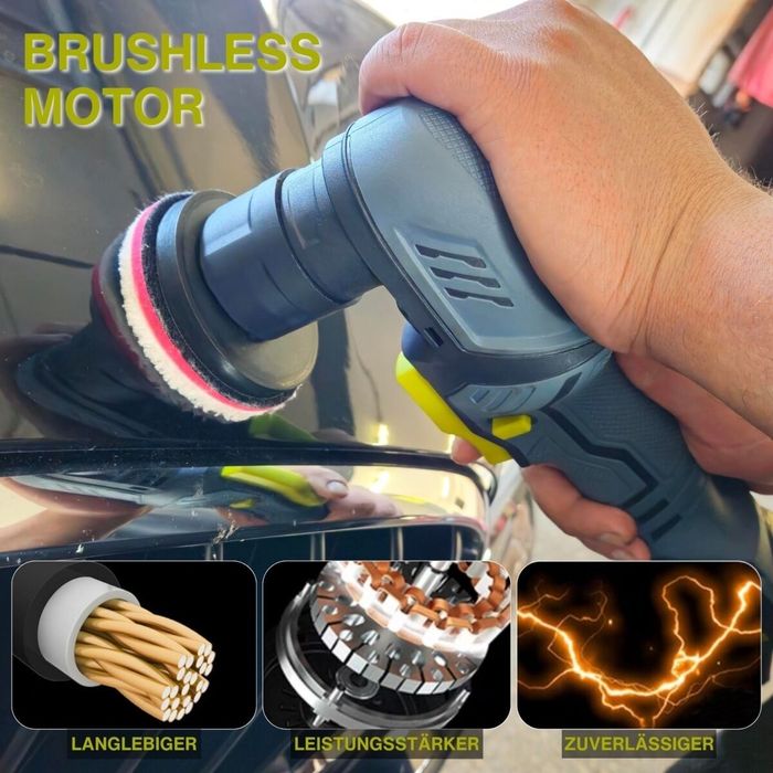 Акумуляторна  ексцентрикова полірувальна машина TITAN TDA1212B SET2