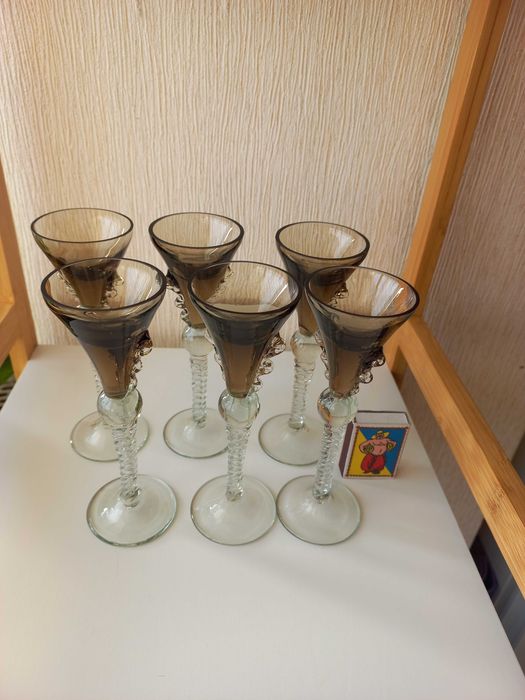 Фужери / келихи / бокали / рюмки для лікеру. Вінтаж. Стрийський завод