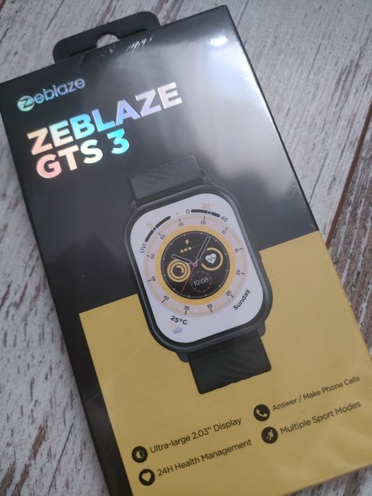 Nowy smartwatch zeblaze GTS 3 zafoliowany granatowy