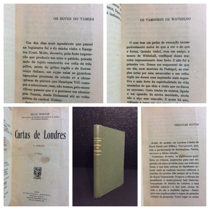 DANTAS. (Júlio)Cartas de Londres [1.ª EDIÇÃO / 2.º milhar ), 1927