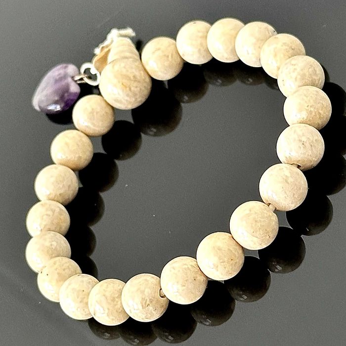 Bransoletka z naturalnego Wapienia jubilerskiego z Chorwacji