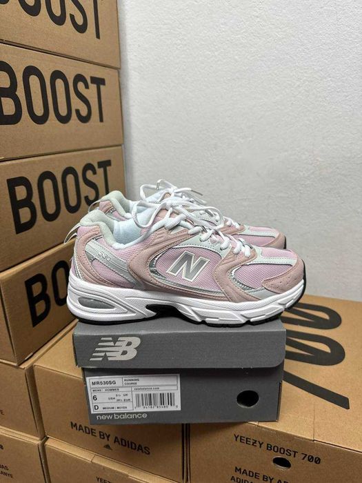 Женские кроссовки New balance 530 pink white / Нью Беленс 530 розовые белые 36 37 38 39 40