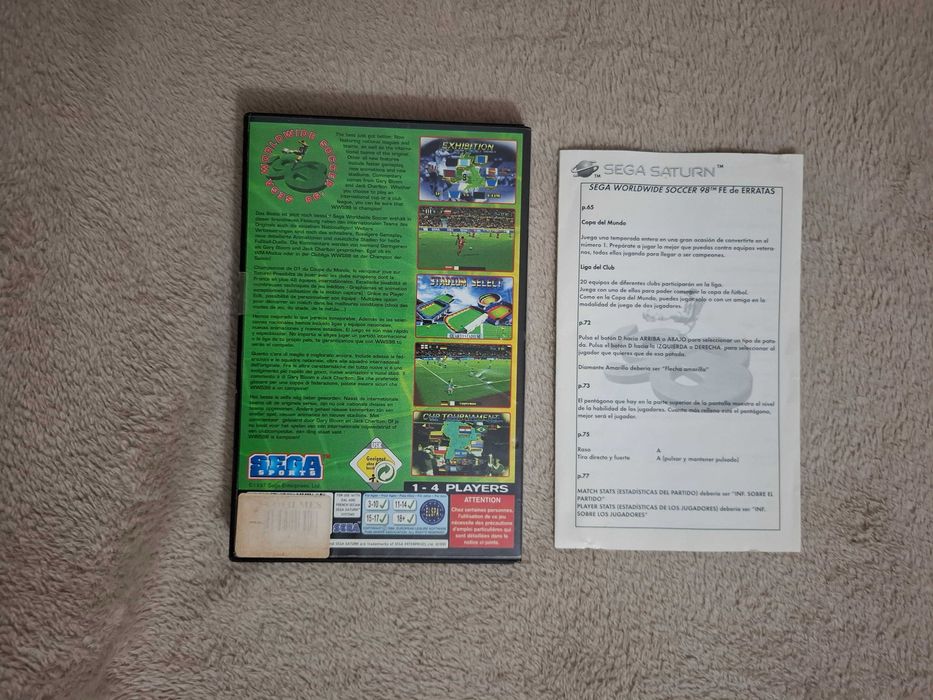 Sega Worldwide Soccer 98 (Sega Saturn)