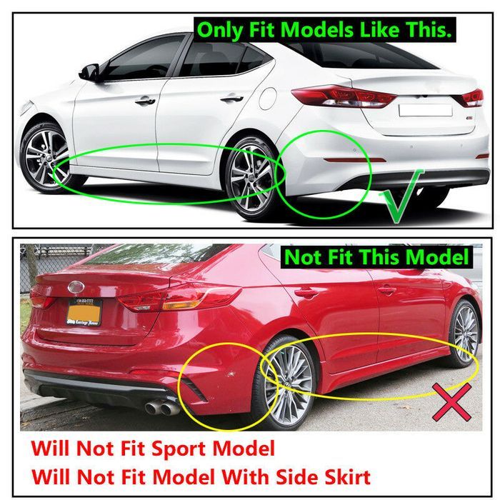 Бризковики Hyundai Elantra 2016-2019, (4шт.)