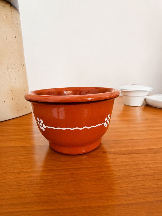 Taça de Barro Decorativa / Multiusos – Pintada à Mão