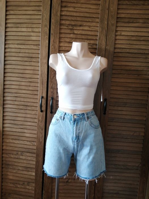 Pull & Bear блакитні джинсові шорти мом