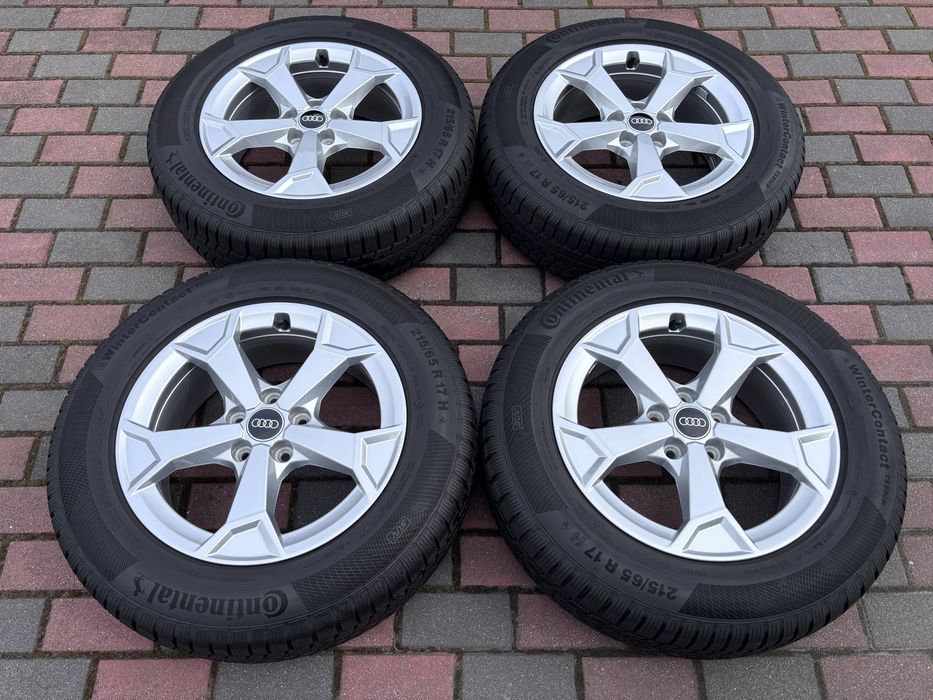 Koła zimowe Audi Q3 83A 5x112 6,5Jx17 ET38 215/65 R17 Continental VW Skoda