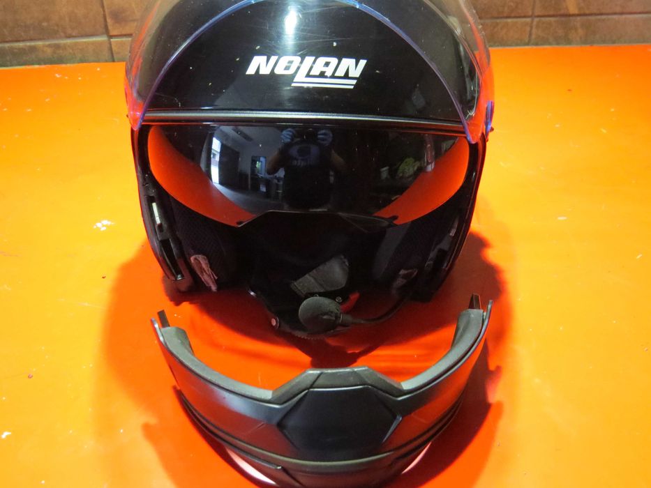 kask Nolan n-com N43air  Cruiser Chopper Harley pod n-com okulary