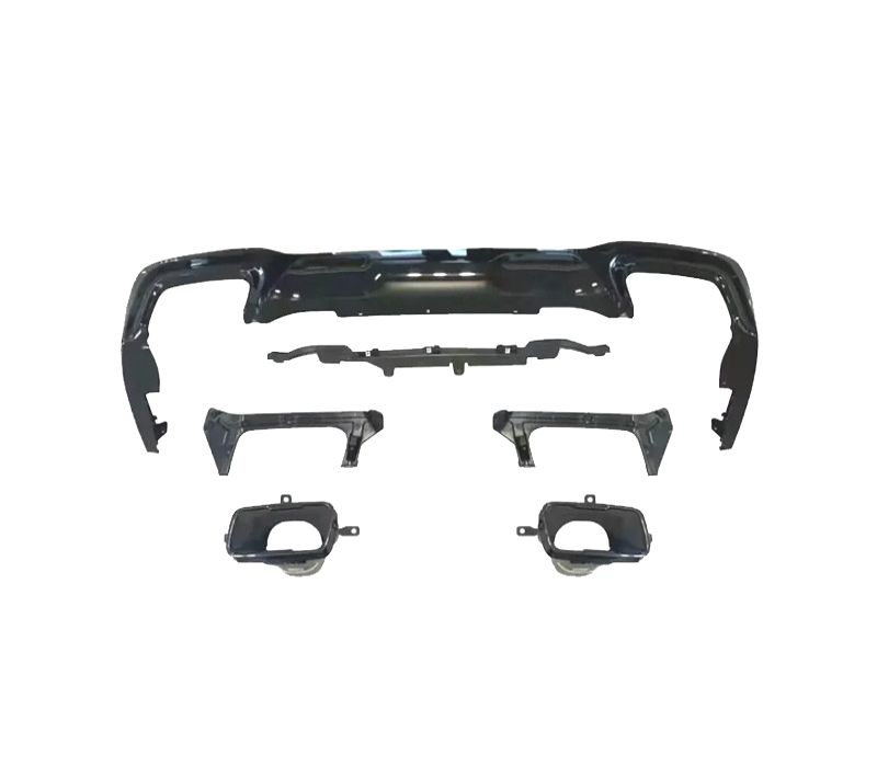 DIFUSOR BMW F44 LOOK M 235i + PONTEIRAS ESCAPE PRETO BRILHANTE