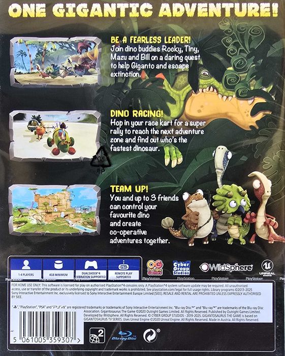 GIGANTOZAUR GRA GIGANTOSAURUS THE GAME PL Playstation 4 Playstation 5 PS4 PS5 Nowa Sklep Multigames Kraków
