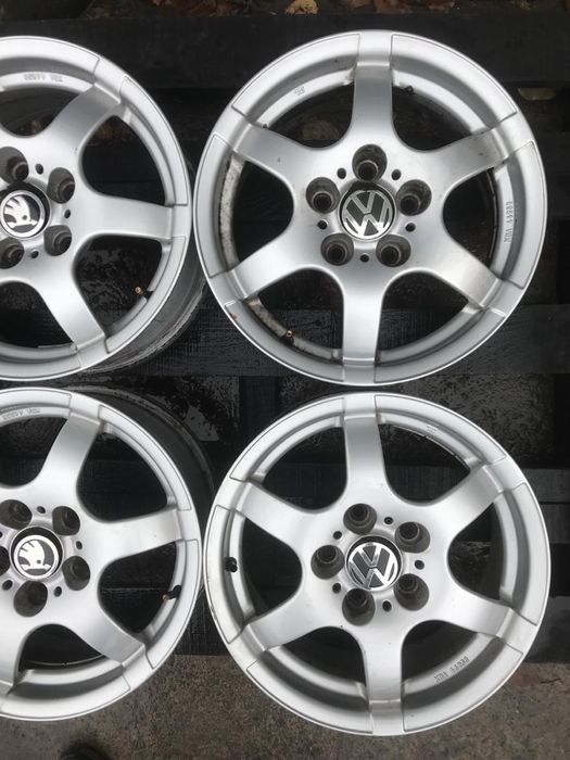 Диски 5:112r15 Volkswagen Skoda Audi комплект титани б/у склад