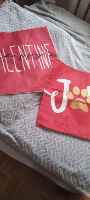 dwie nowe poszewki walentynki