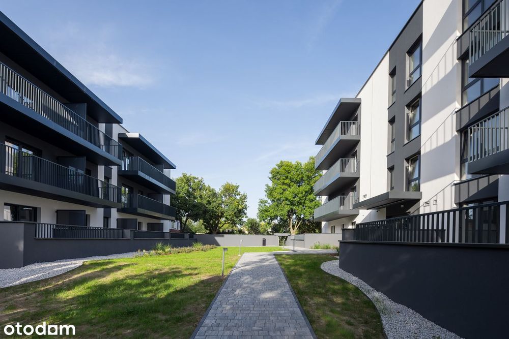 Nowoczesne 2 pokojowe mieszkanie z dwoma dużymi tarasami - 44,96 m2