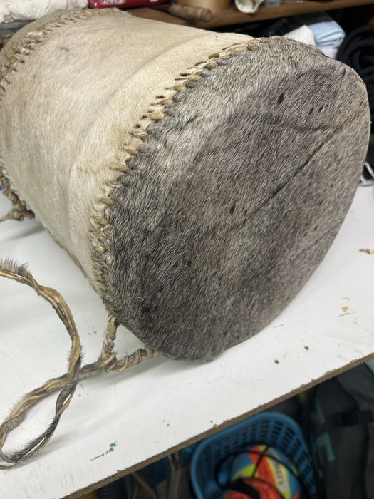 Tambor em pele de cabra como novo