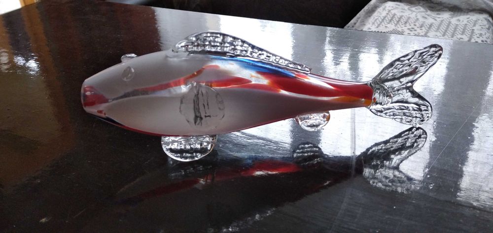 Prawdziwa szklana ryba z PRL