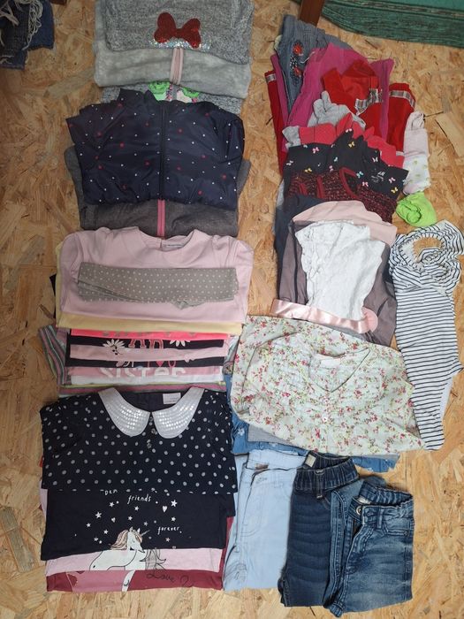 Mega paka ubrań rozm. 110 dziewczynka + buty 28