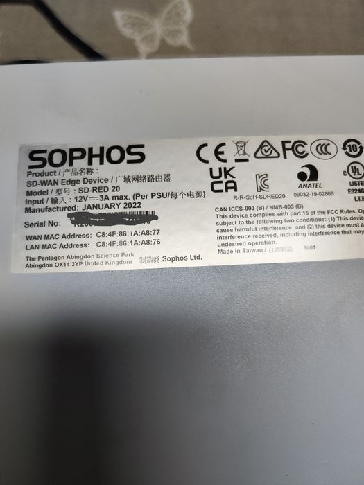 Sophos SD Red 20