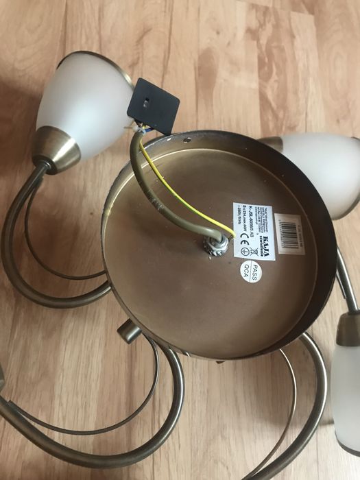 Żyrandol lampa sufitowa na 5 żarówek