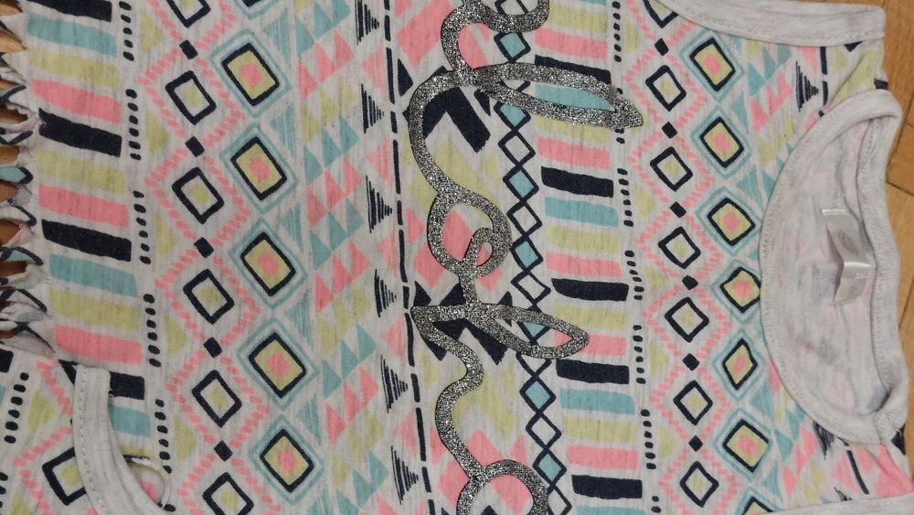 Bluzka indianska 80 86 bliźniaczki frędzle