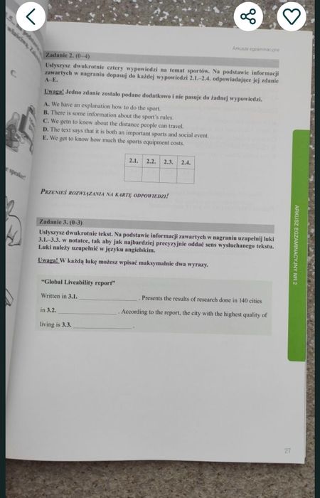 Teraz egzamin ósmoklasisty angielski arkusze repetytorium vademecum