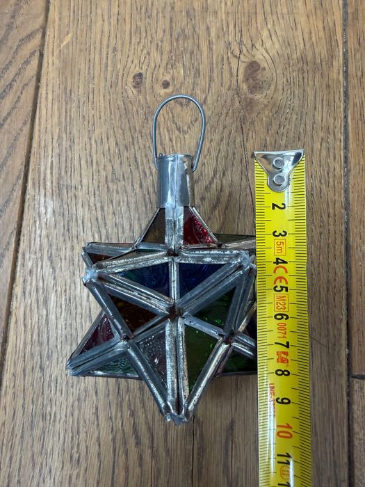 Witraż i metalowa ozdoba Marrakesz Maroko Ręcznie robione