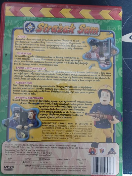 Film Strażak Sam płyta Wersja klasyczna