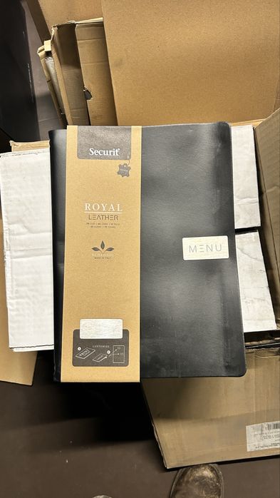 Cartas menu de restaurante NOVAS