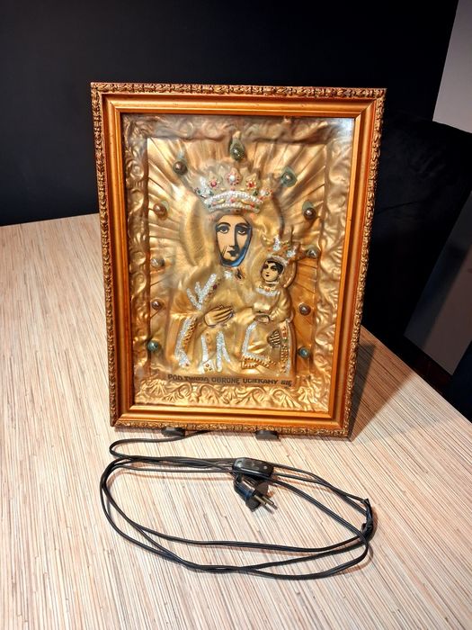 Rezerwacja p. Agnieszka Ikona Matka Boska ANTYK ręcznie robiona