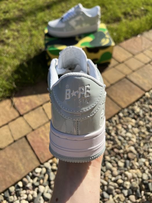 A Bathing Ape Bape Sta Gray White