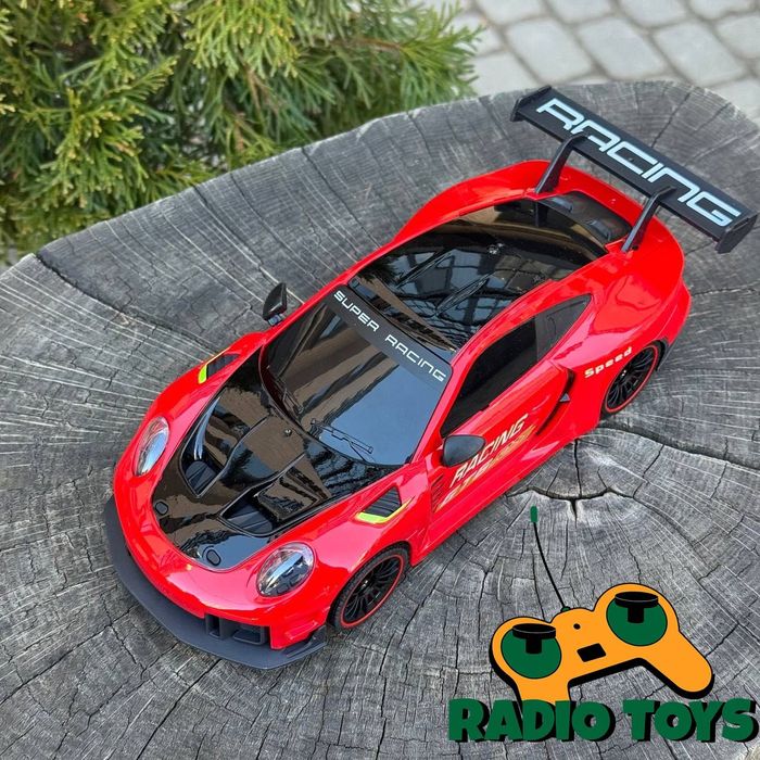 Дрифт машинка с паром на радиоуправлении Porsche 911 GT6 RS Красная